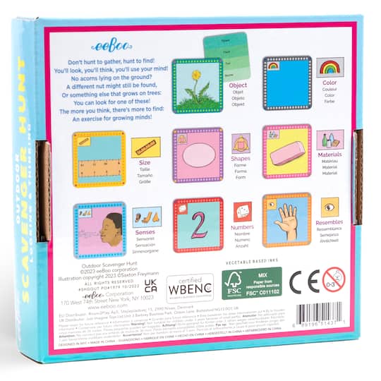 eeBoo Outdoor Scavenger Hunt Game